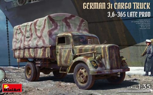 MiniArt 35459 German 3t cargo truck 3.5-36s Late Production (1/35) Teherautó makett