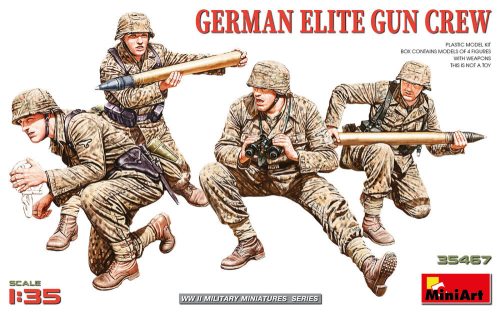 MiniArt 35467 German Elite Gun Crew (1/35) Katonai figura makett