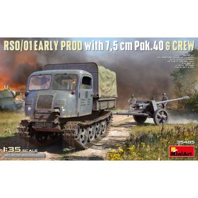   MiniArt 35485 RSO/01 EARLY PROD. with 7,5 cm Pak.40 & CREW (1/35) Harcjármű makett