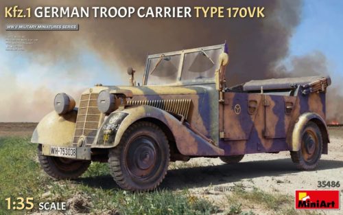 MiniArt 35486 Kfz.1 German Troop Carrier Type 170VK (1/35) Harcjármű makett