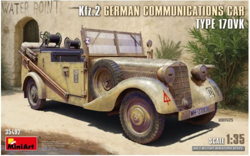 MiniArt 35492 Kfz.2 German Communications Car Type 170VK (1/35) Harcjármű makett