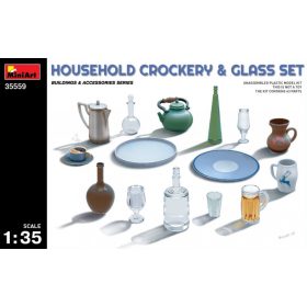   MiniArt 35559 Household Crockery & Glass Set (1/35) Háztartási eszköz makett