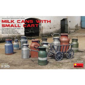 MiniArt 35580 Milk Cans with Small Cart (1/35) Kanna makett