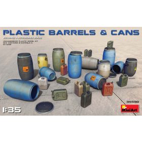 MiniArt 35590 Plastic Barrels and Cans (1/35) Hordó makett