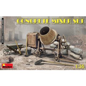 MiniArt 35593 Concrete Mixer Set (1/35) Szerszám makett