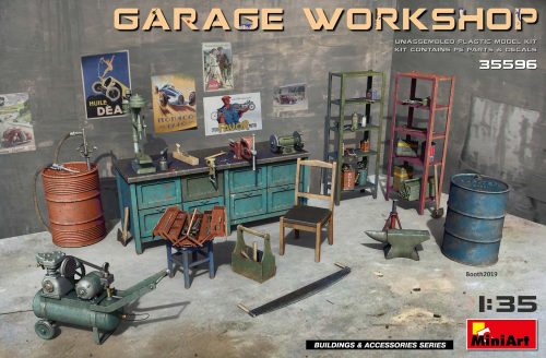 MiniArt 35596 Garage Workshop (1/35) Bútor makett