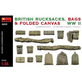   MiniArt 35599 British Rucksacks Bags & Folded Canvas WW2 (1/35) Hátizsák makett