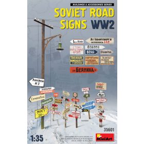   MiniArt 35601 Soviet Road Signs WW2 (1/35) Útjelző tábla makett