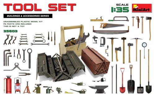 MiniArt 35603 Tool Set (1/35) Szerszám makett