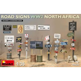  MiniArt 35604 Road Signs WW2 (N.Africa) (1/35) Útjelző tábla makett