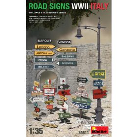   MiniArt 35611 ROAD SIGNS WWII ITALY (1/35) Útjelző tábla makett