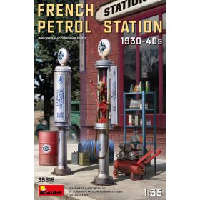   MiniArt 35616 French Petrol Station 1930-40S (1/35) Benzinkút makett