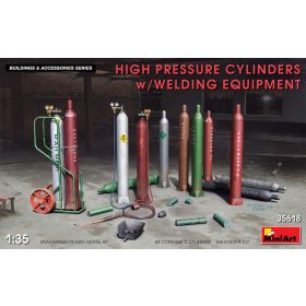   MiniArt 35618 High Pressure Cylinders W/Welding Equipment (1/35) Gázpalack makett