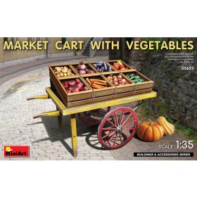   MiniArt 35623 Market Cart With Vegetables (1/35) Zöldség, Szekér makett