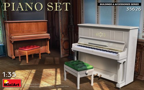 MiniArt 35626 Piano Set (1/35) Zongora,Hangszer makett