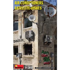   MiniArt 35638 Air Conditioners & Satellite Dishes (1/35) Klíma,Antena makett