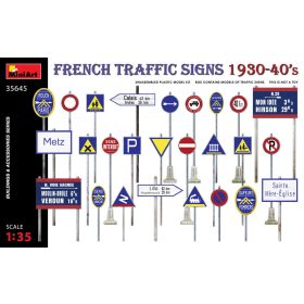   MiniArt 35645 French Traffic Signs 1930-40’S (1/35) Kresz tábla makett