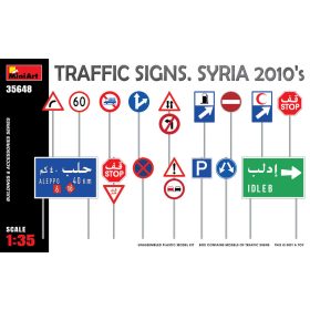   MiniArt 35648 Traffic Signs. Syria 2010's (1/35) Kresz tábla makett