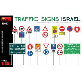   MiniArt 35653 Traffic Signs. Israel (1/35) Kresz tábla makett