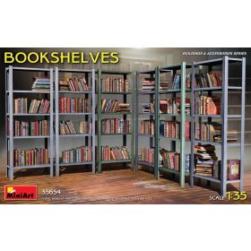 MiniArt 35654 Bookshelves (1/35) Könyvespolc makett