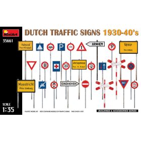   MiniArt 35661 Dutch Traffic Signs 1930-40's (1/35) Kresz tábla makett