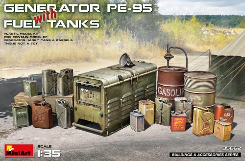 MiniArt 35662 Generator PE-95 with Fuel Tanks (1/35) Generátor makett