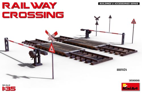 MiniArt 35666 Railway Crossing (1/35) útátjáró makett