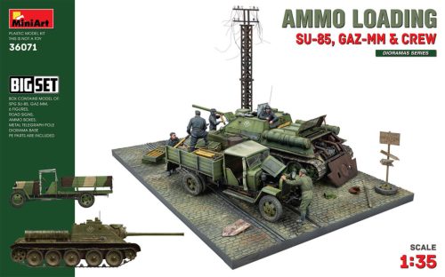 MiniArt 36071 Ammo Loading SU-85, GAZ-MM And Crew Big Set 1/35 makett