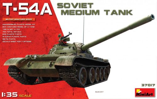 MiniArt 37017 T-54A Soviet Medium Tank (1/35) Harcjármű makett