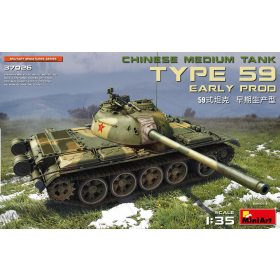  MiniArt 37026 Type 59 Early Prod Chinese Medium Tank (1/35) Harcjármű makett