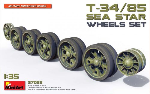 MiniArt 37033 T-34/85 Sea Star Wheels Set (1/35) Lánctalp makett