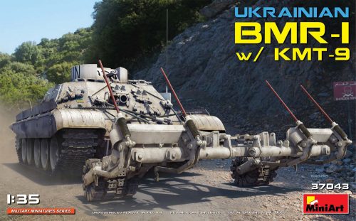 MiniArt 37043 Ukrainian BMR-1 w/KMT-9 (1/35) Harcjármű makett