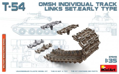 MiniArt 37046 T-54 OMSh Individual Track Links Set. Early Type (1/35) Lánctalp makett