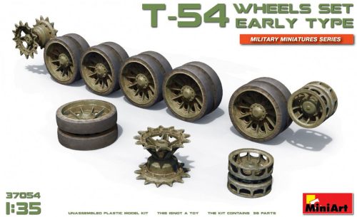 MiniArt 37054 T-54 Wheels Set.Early Type (1/35) Lánctalp makett