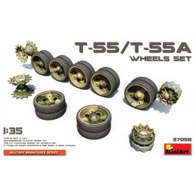 MiniArt 37058 T-55/T-55A Wheels Set (1/35) Lánctalp makett