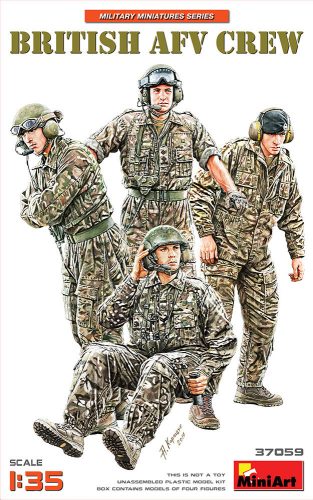 MiniArt 37059 British AFV Crew (1/35) Katonai figura makett