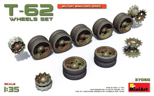 MiniArt 37060 T-62 Wheels Set (1/35) Lánctalp makett