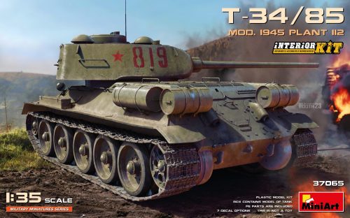 MiniArt 37065 T-34-85 Mod. 1945. Plant 112. Interior Kit (1/35) Harcjármű makett