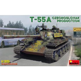   MiniArt 37084 T-55A Czechoslovak Production (1/35) Harcjármű makett