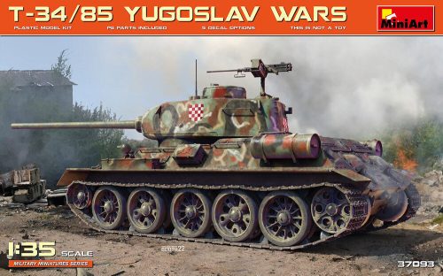 MiniArt 37093 T-34/85 Yugoslav Wars (1/35) Harcjármű makett