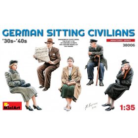   MiniArt 38006 German Sitting Sivilians '30s-'40s (1/35) Civil figura makett
