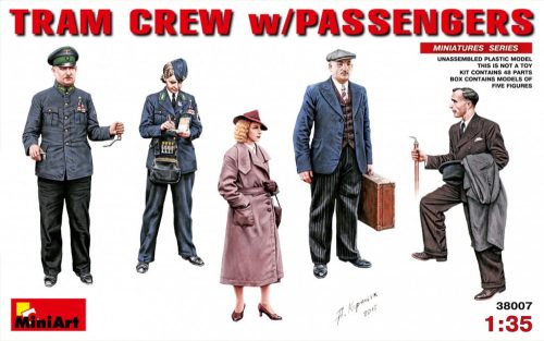 MiniArt 38007 Tram Crew with Passengers (1/35) Civil figura makett