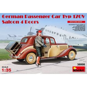   MiniArt 38008 German Passenger Car Typ 170V Saloon 4 Doors (1/35) Személyautó makett