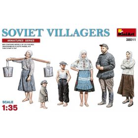 MiniArt 38011 Soviet Villagers (1/35) Civil figura makett