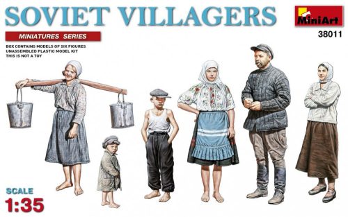 MiniArt 38011 Soviet Villagers (1/35) Civil figura makett