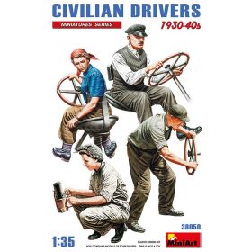   MiniArt 38050 Civilian Drivers 1930-40s (1/35) Civil figura makett