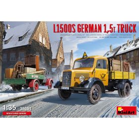   MiniArt 38051 L1500S German 1,5t Truck (1/35) Teherautó makett