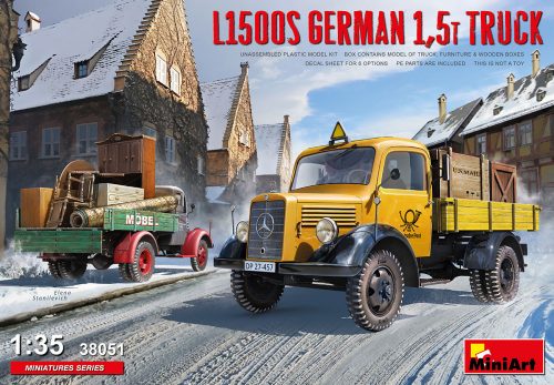 MiniArt 38051 L1500S German 1,5t Truck (1/35) Teherautó makett