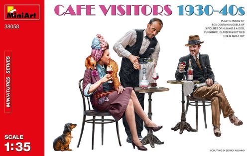 MiniArt 38058 Cafe Visitors 1930-40s (1/35) Civil figura makett