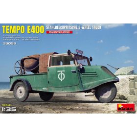   MiniArt 38059 Tempo E400 StahlblechPritsche 3-Wheel Truck (1/35) Teherautó makett